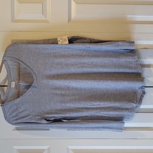 Light blue v-neck shirt